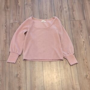 Madewell Blush Knit Top